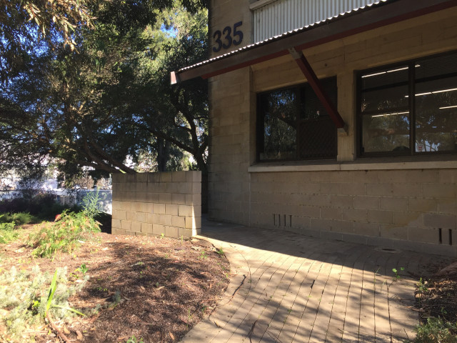 Path leading to east entrance
