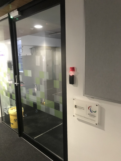 Photo of the lab entry