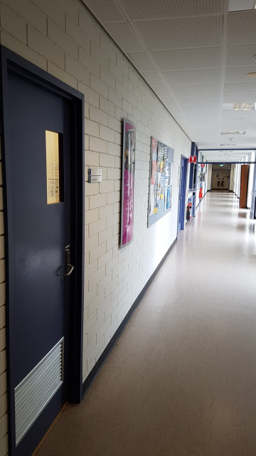 Photocopy room in the central hallway.