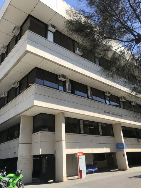 Posterior look of the building