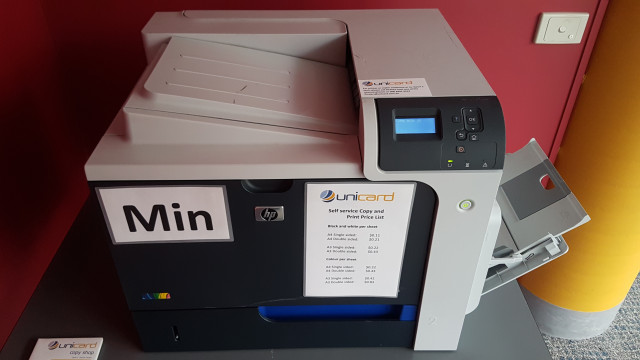 Printer details.