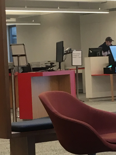 Printing at the back