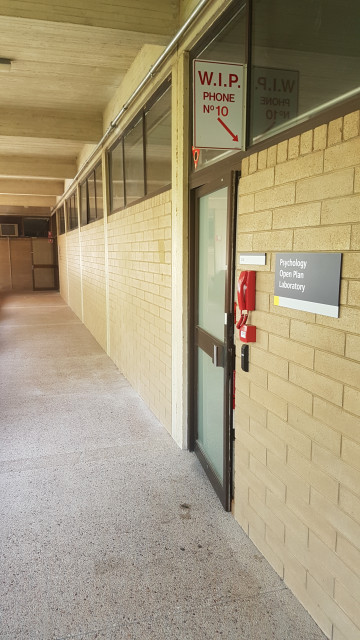 Psychology open plan lab (from the right)