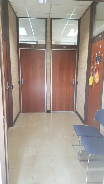 Psychology rooms 231-233 (inside hallway)
