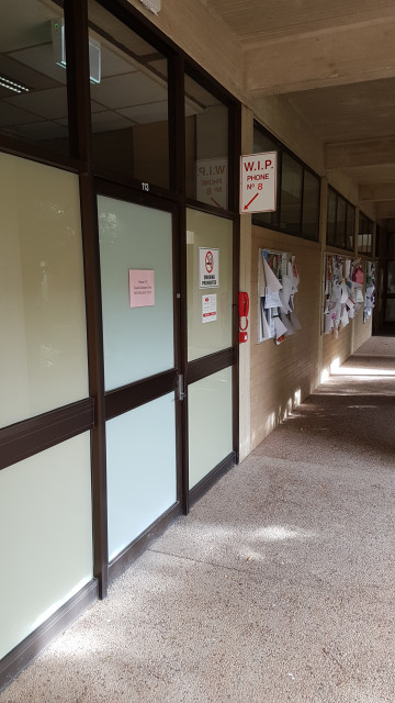 Psychology study room 113 in lower courtyard