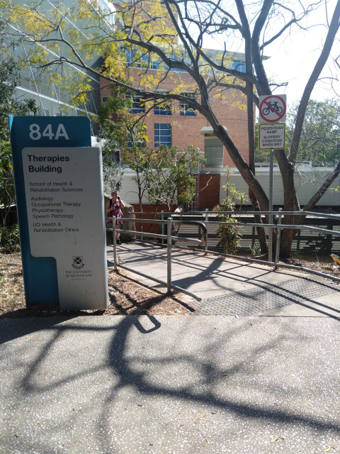 Ramp to building from Chancellor's Place