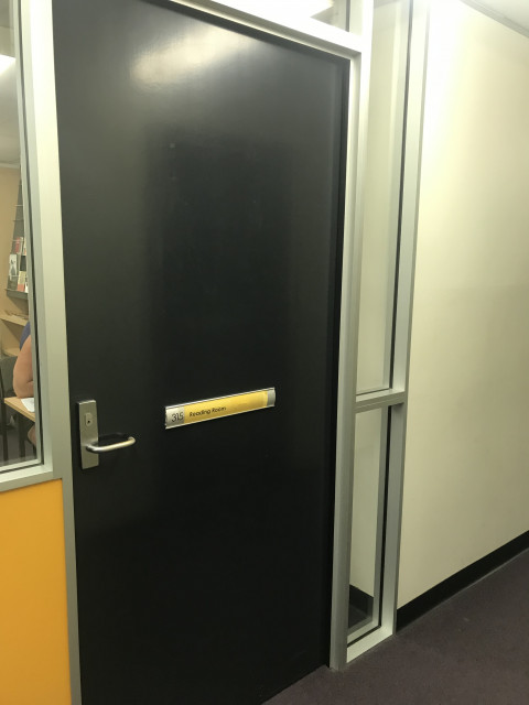 Reading room entry