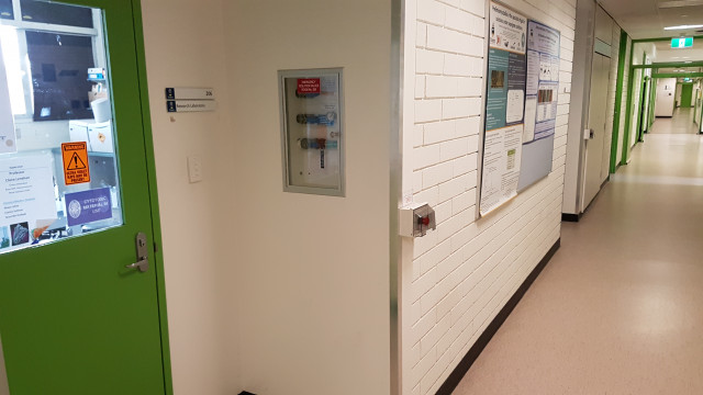 Research laboratory 206 in the northwest corridor.