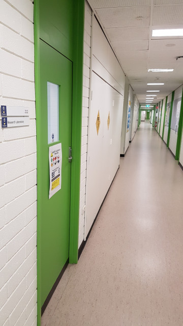 Research laboratory 212 door 2