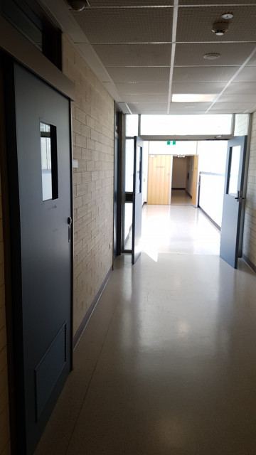 Room 122 just in the entrance from the physical sciences building.