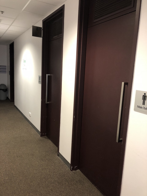 Second door on right
