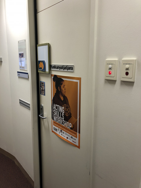 Second door on right