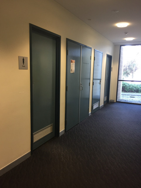 Second door on the left