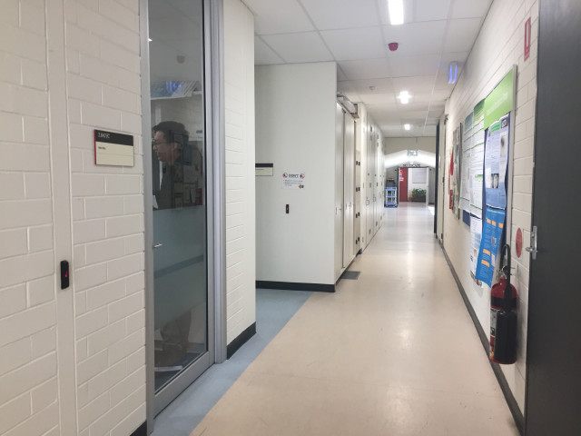 Second door on the left