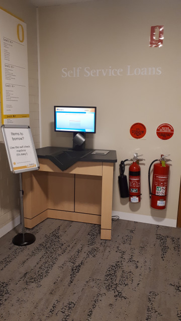Self-check machine
