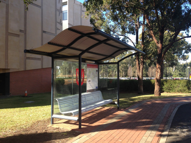 Shuttle bus stop