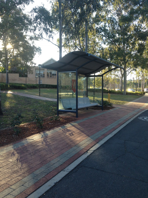 Shuttle bus stop