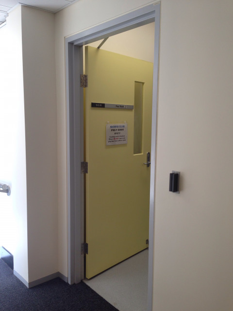 Side entrance