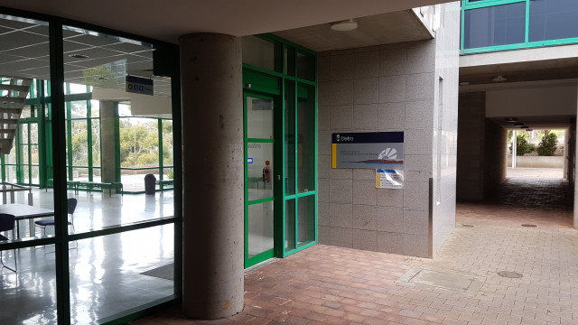 SILC entrance on the south side of the building.