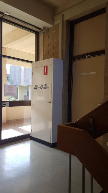 Social/developmental laboratory from staircase