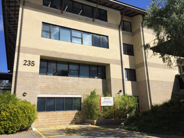 South east corner of the building