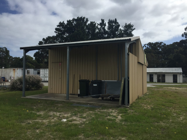 South side of the building