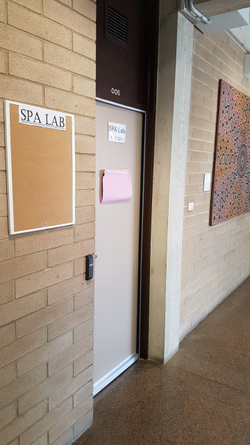 SPA lab from humanities entrance