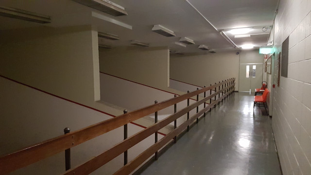 Squash courts.