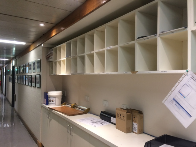 Staff pigeonholes