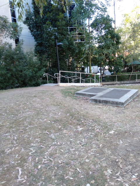 Stairs down to front entrance from Wep Harris (Union) Oval