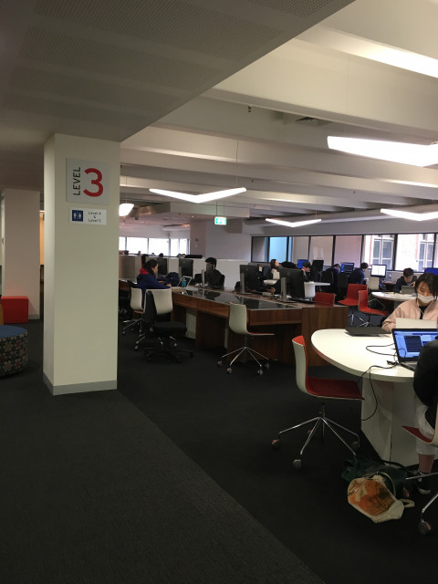 Study area with computers