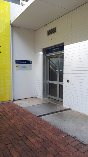 Flinders international study centre entrance