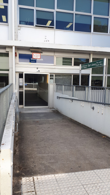 Sturt South level 2 entrance from ASMS