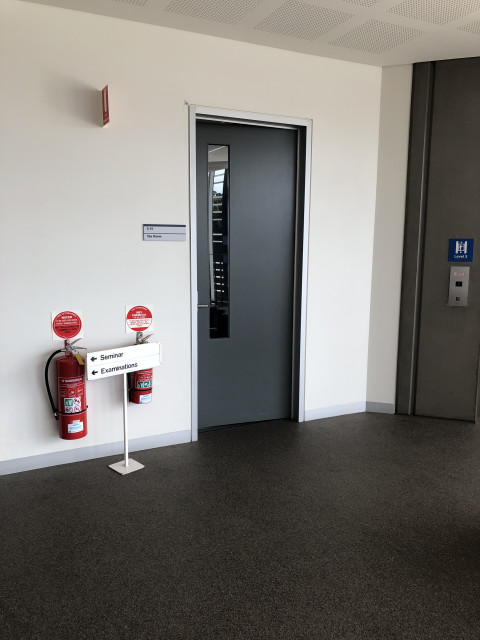 Tea room entrance
