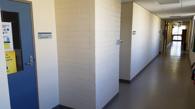Teaching lab 230 beside southwest staircase. Door 2