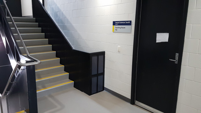 Teaching room 152 on the south staircase.