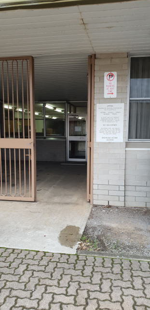 The entrance to the Archive Store