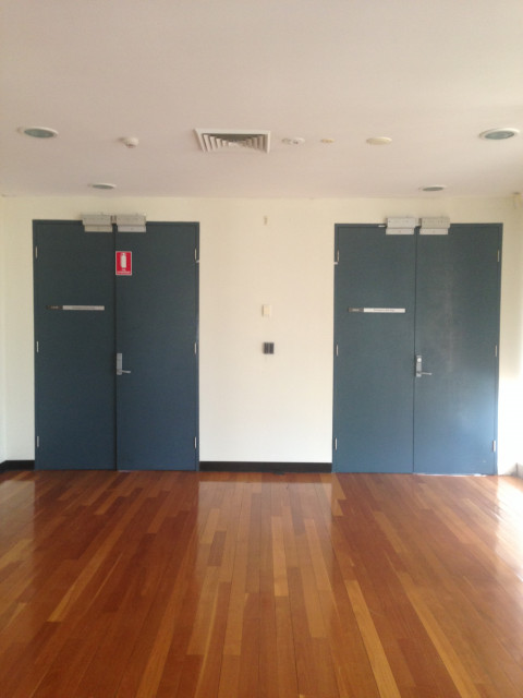 The entrance to the teaching space