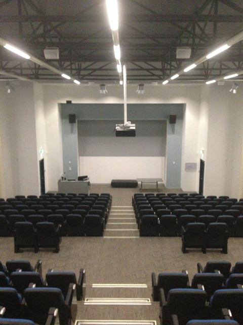 The main lecture theatre in Building 4