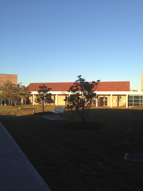 The outside of the building