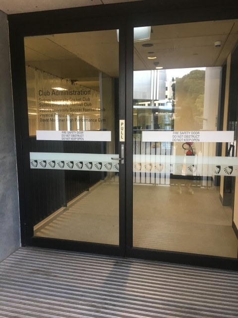 Through here