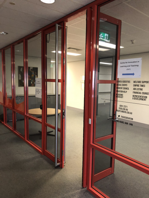 Through these doors