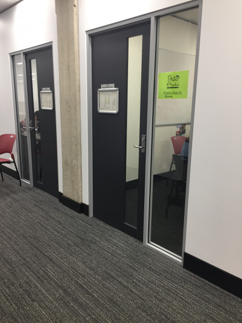 To the right of tutorial room 2.005C