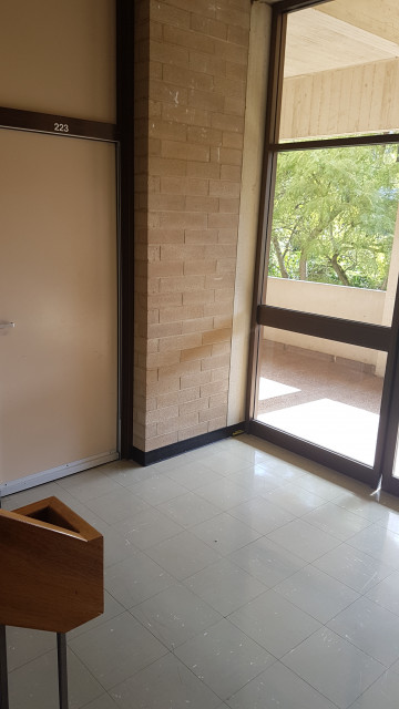 Tute room 223 from staircase
