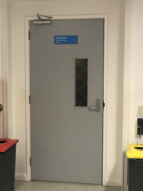 Tutorial room via lift located beside study pods