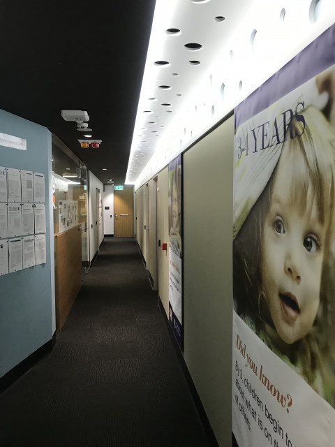 View of the hallway