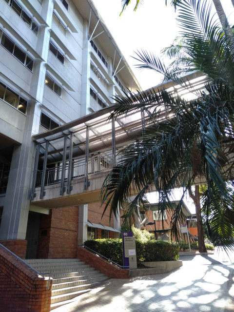 Walkway from building 64A