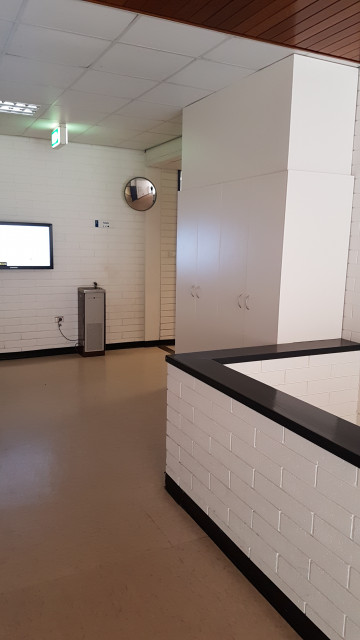 Water bubbler from the physical sciences workshop entrance.