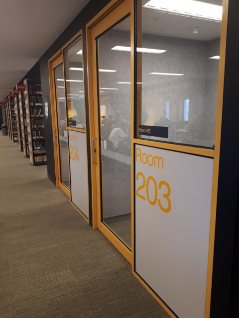 Windowed rooms beside each other